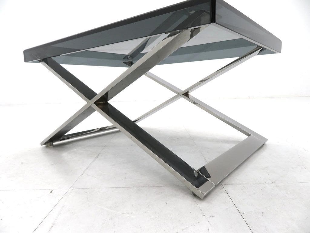 展示品　ポルトローナフラウ　ガラス　サイドテーブル　コーヒーテーブル　高級