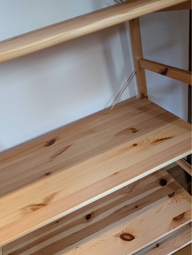 ■送料込■無印良品 MUJI パイン材 ユニットシェルフ 棚板6段 ラック