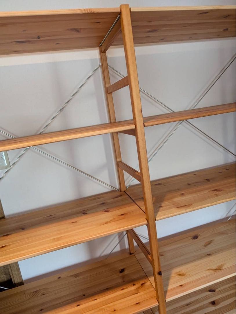 ■送料込■無印良品 MUJI パイン材 ユニットシェルフ 棚板6段 ラック