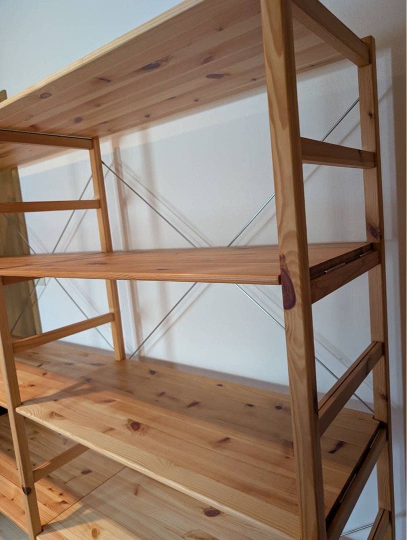 ■送料込■無印良品 MUJI パイン材 ユニットシェルフ 棚板6段 ラック