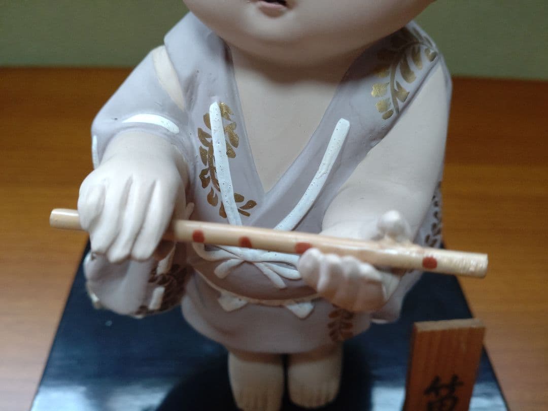 日本人形　焼物　昭和レトロ　博多人形？