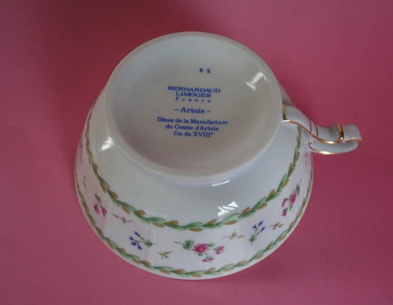 ベルナルド アルトワ　グリーン モーニング　カップ＆ソーサーリモージュ2467