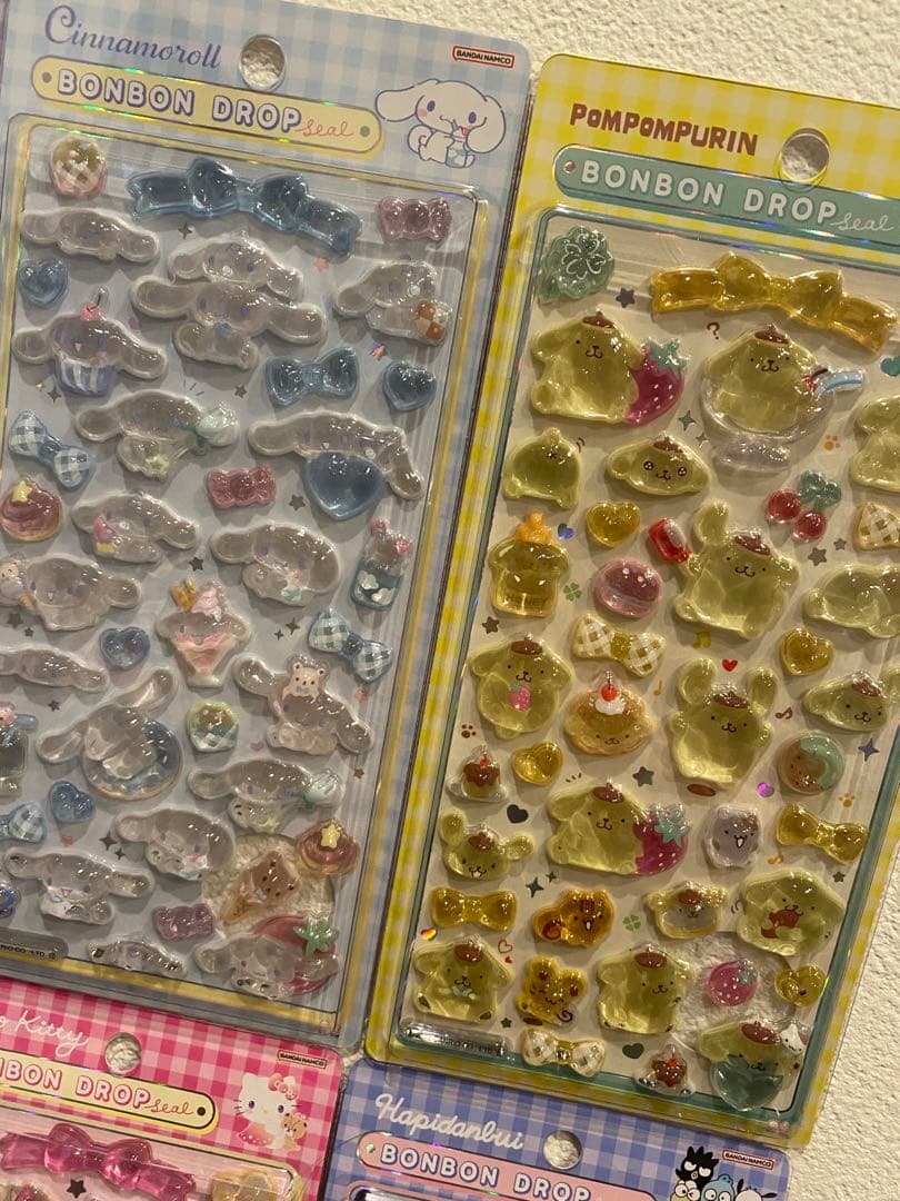 正規品‼️サンリオ　ボンボンドロップシール　第二弾　全８種　セット