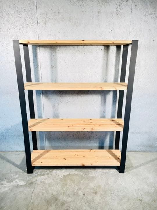 棚 ラック アイアン家具 シェルフ 無垢板 杉板