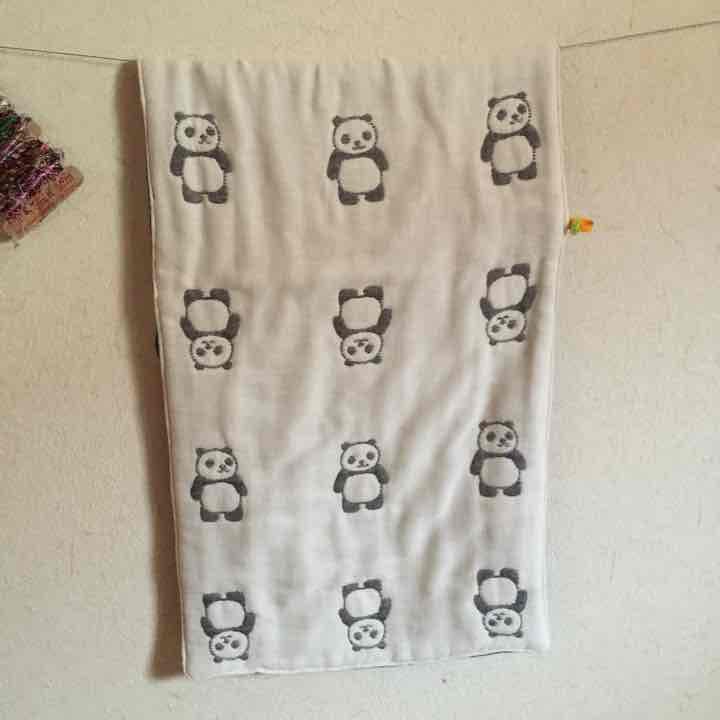 ＊予約品です＊ふわっふわっパンダ♪大きめタオル。