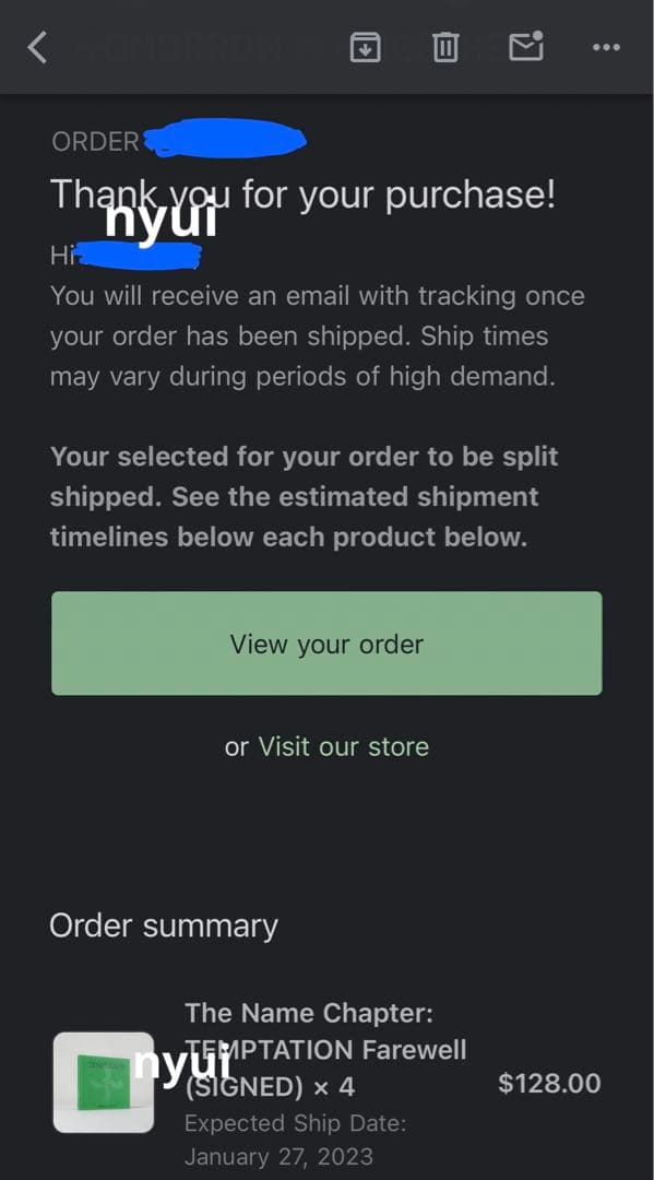 TXT temptation ボムギュ 直筆 サイン - メルカリ