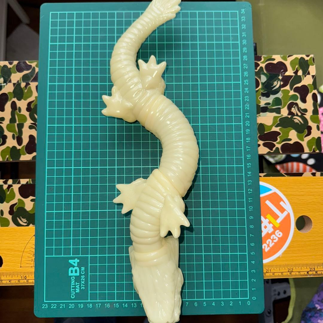 M1号　マンダ　第一期　緑　ピンク　蓄光版スタンダードサイズ　ソフビ　3体