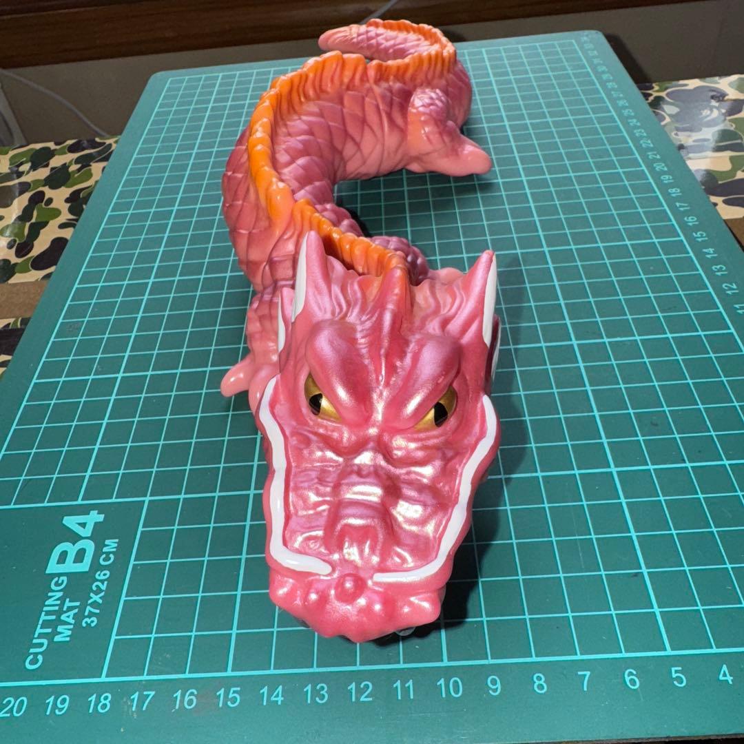 M1号　マンダ　第一期　緑　ピンク　蓄光版スタンダードサイズ　ソフビ　3体