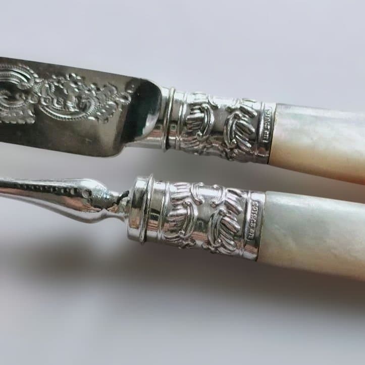 カトラリーセット②　マザーオブパール　白蝶貝　アンティーク　ビンテージ