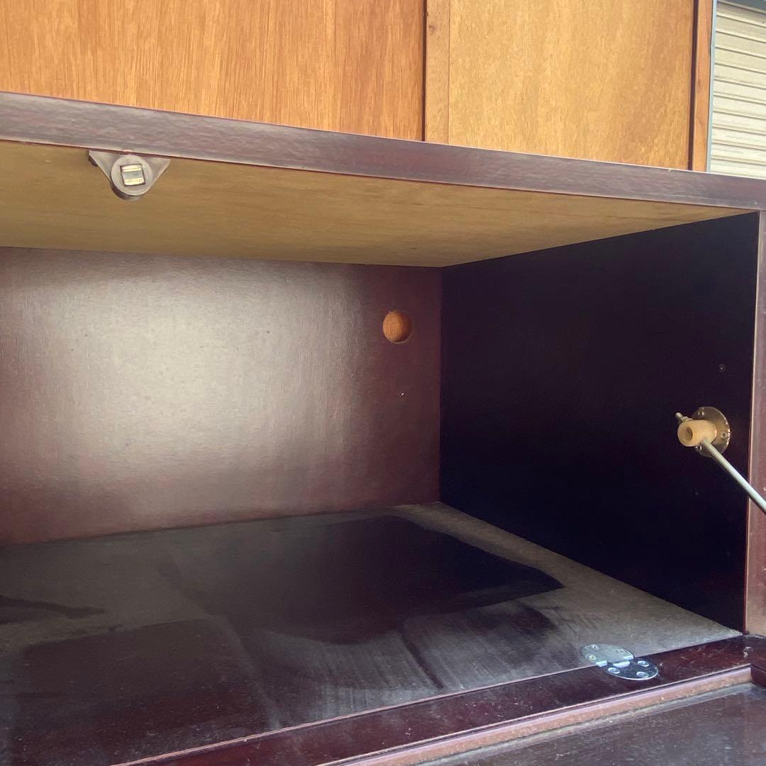 【永尾物産】テレビボード　飾り棚　ガラス戸