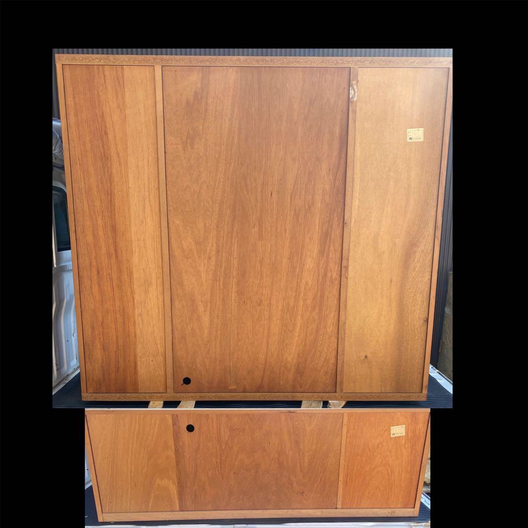 【永尾物産】テレビボード　飾り棚　ガラス戸