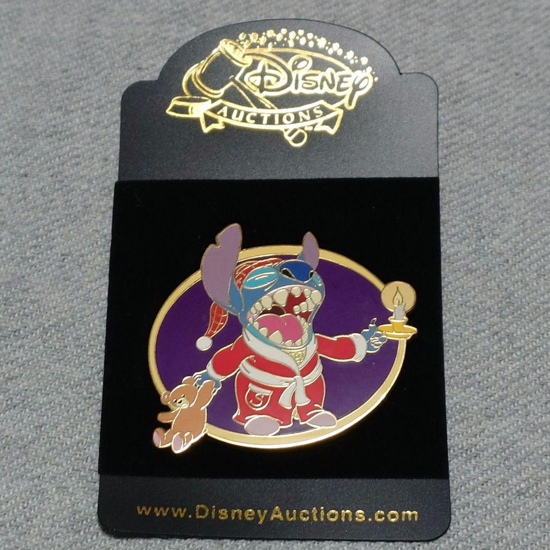 【レア】DisneyAuctions スティッチ ガウンスタイル ピンバッジ