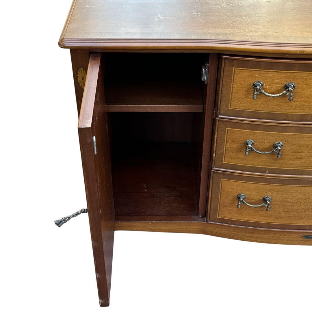 アンティーク 輸入家具 おしゃれ 家具 マホガニー 象嵌 イタリア家具 東海家具