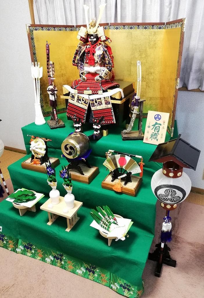 五月人形／京都島津製／三段飾り／鎧・兜／3段飾り