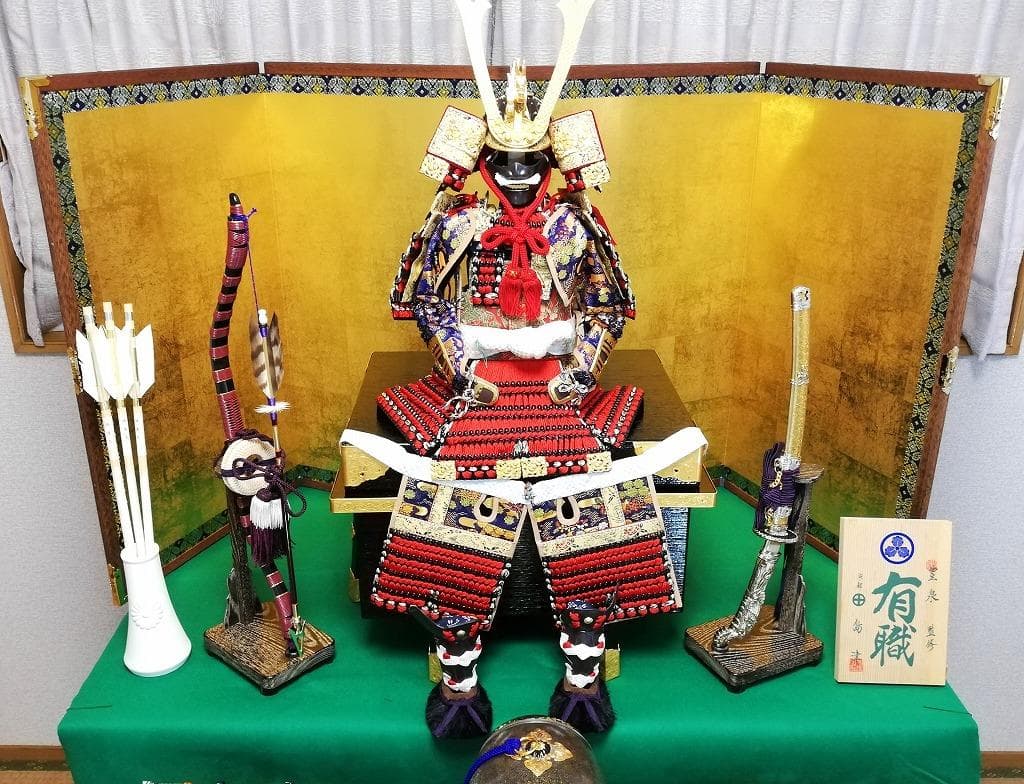 五月人形／京都島津製／三段飾り／鎧・兜／3段飾り