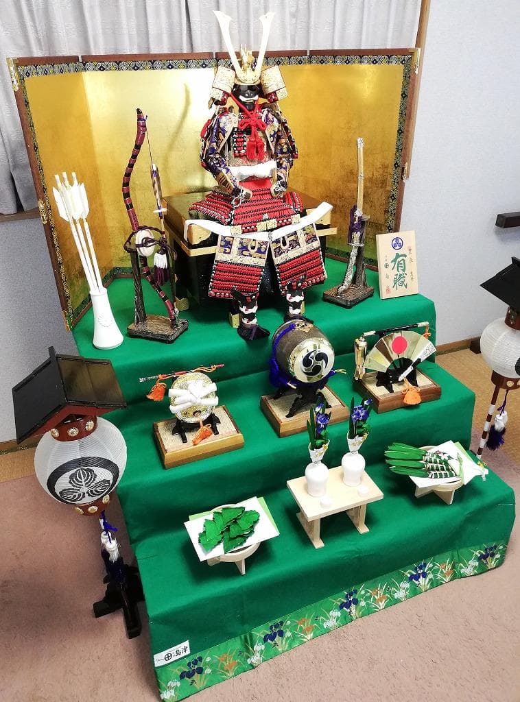 五月人形／京都島津製／三段飾り／鎧・兜／3段飾り