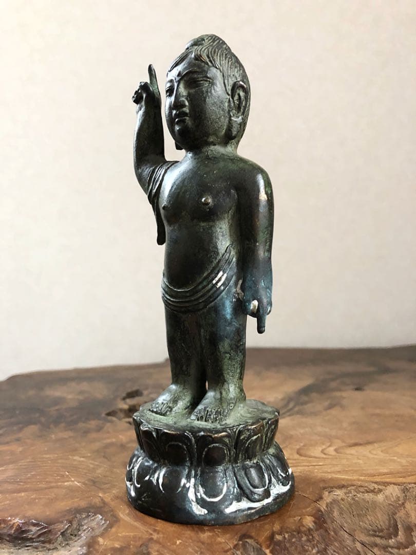 仏教美術 古銅 誕生仏 釈迦如来 仏像