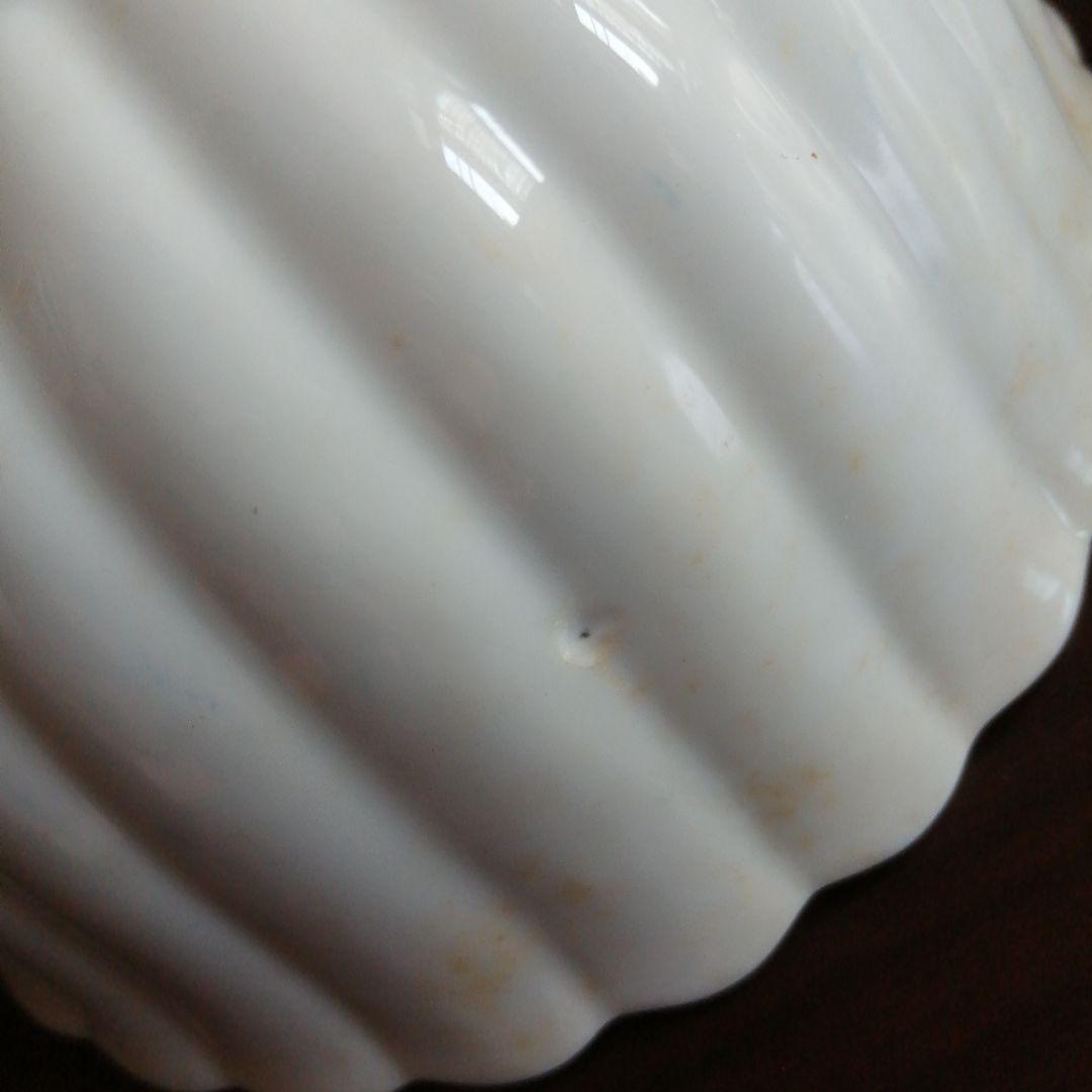 伊万里　白磁菊花中鉢　5客　16cm　明治～昭和初期