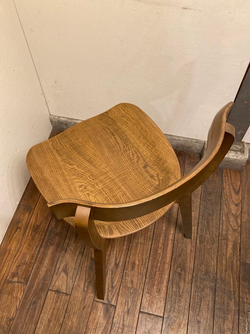 旭川家具 アーリータイムス オーク無垢材 DC-4 1脚 曲木 民芸 職人 匠