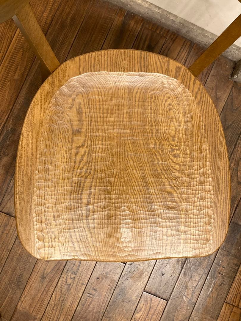 旭川家具 アーリータイムス オーク無垢材 DC-4 1脚 曲木 民芸 職人 匠