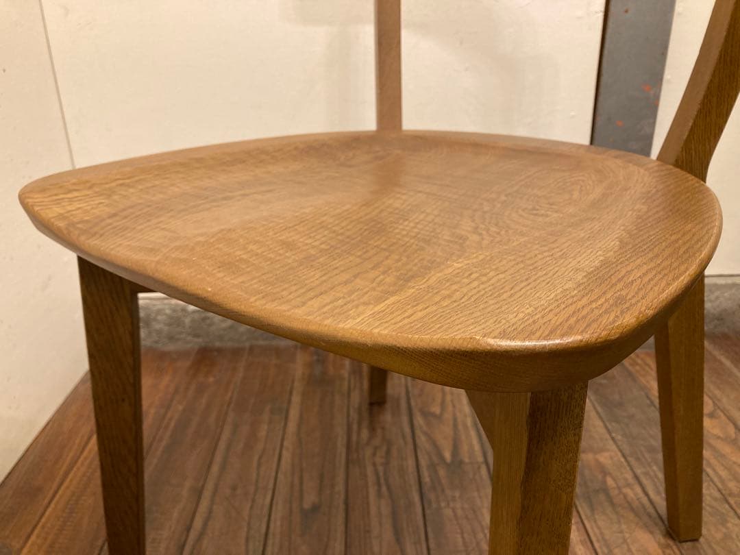 旭川家具 アーリータイムス オーク無垢材 DC-4 1脚 曲木 民芸 職人 匠