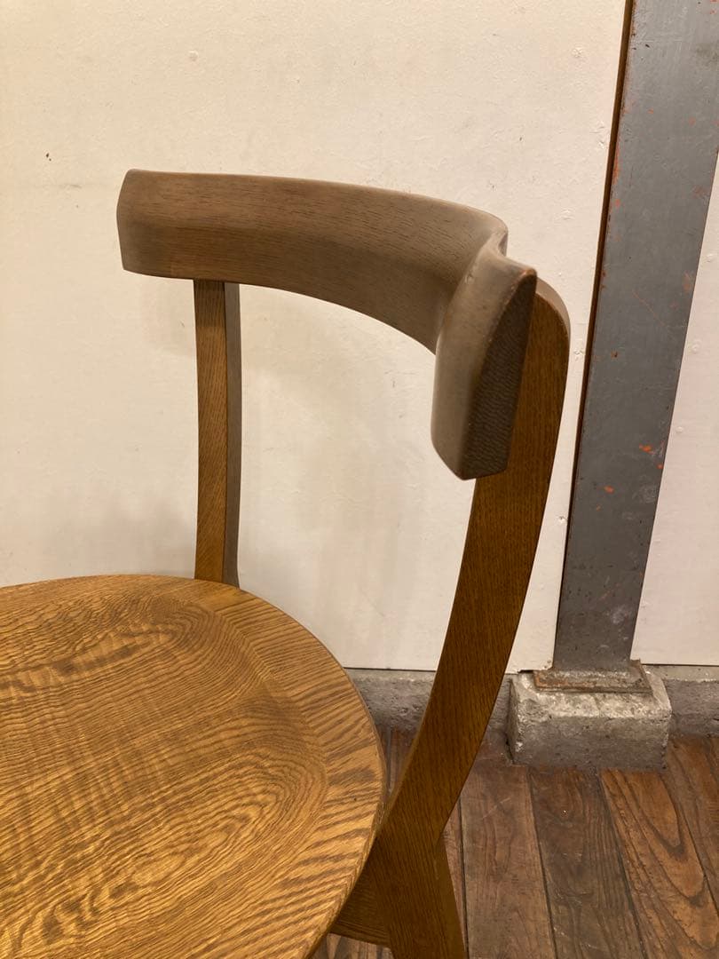 旭川家具 アーリータイムス オーク無垢材 DC-4 1脚 曲木 民芸 職人 匠