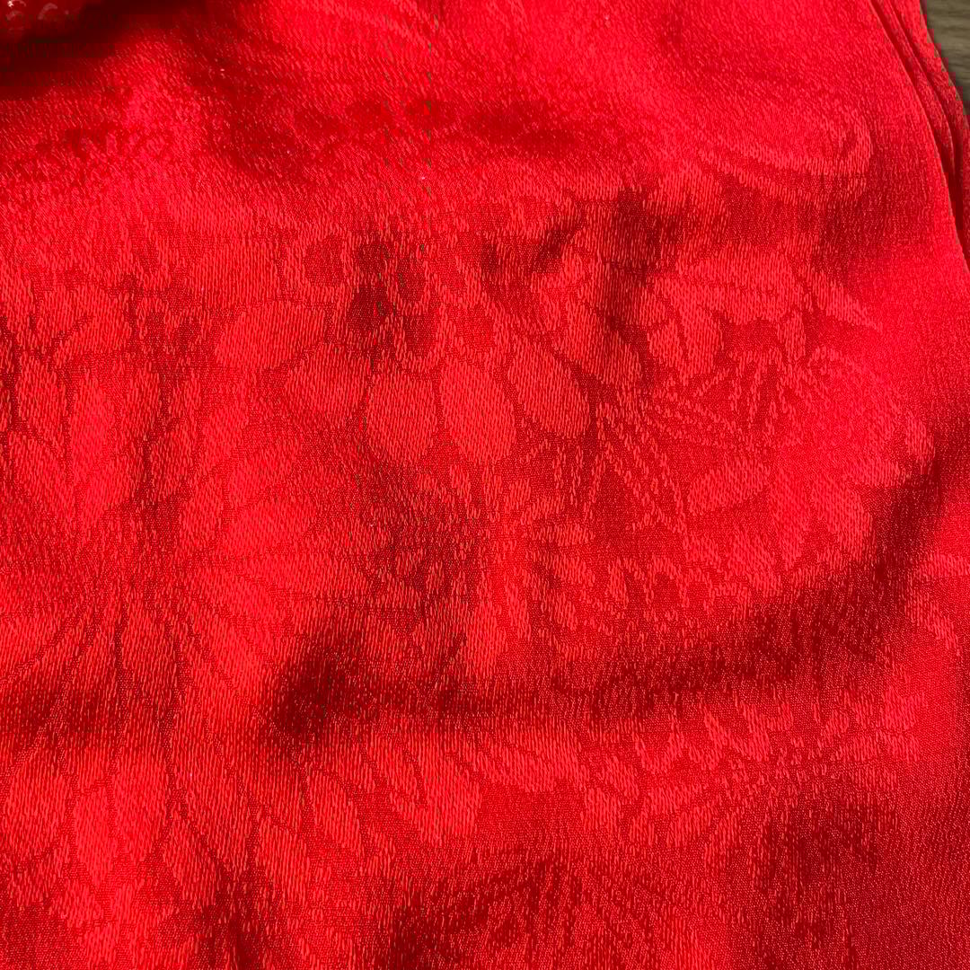 七五三 7歳女児用 正絹着物 帯 長襦袢 草履 バッグ等小物一式 ピンク系