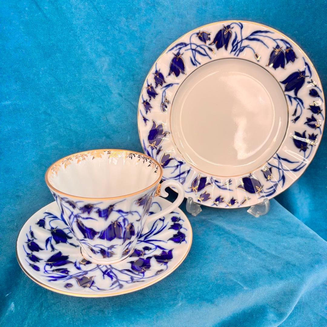 ロモノーソフ　ロシア製 カップ&ソーサー　ケーキプレートセット 新品未使用