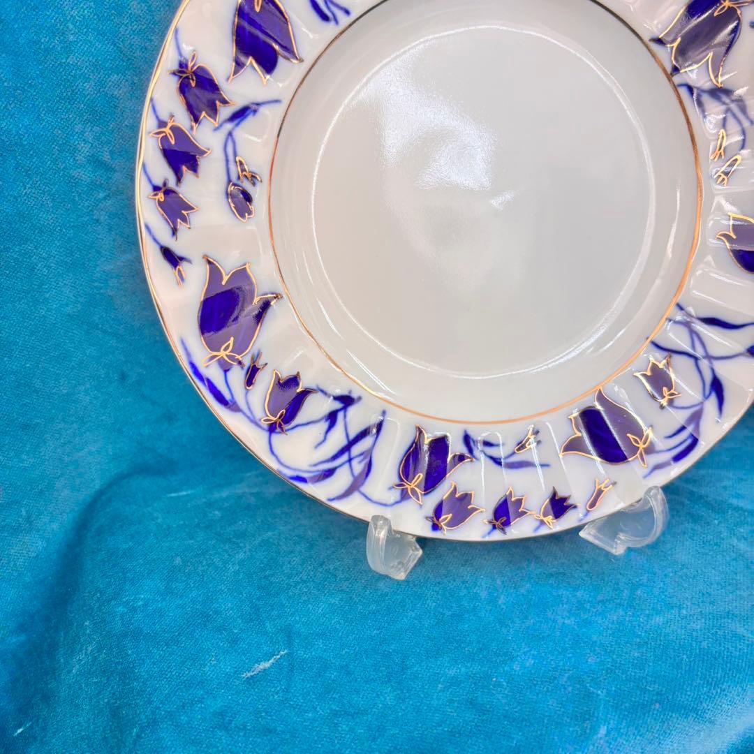 ロモノーソフ　ロシア製 カップ&ソーサー　ケーキプレートセット 新品未使用