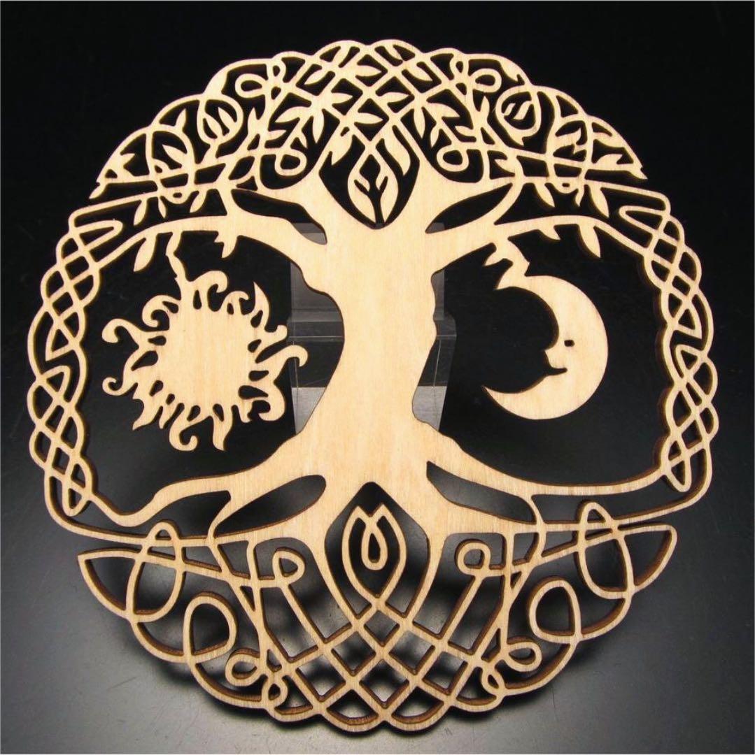 6G★特選NEW★木製☆お洒落で可愛い【北欧風デザインウッドコースター６枚】❤️