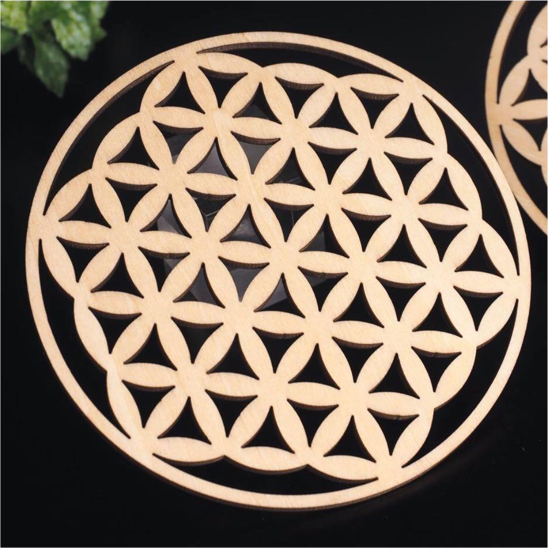 6G★特選NEW★木製☆お洒落で可愛い【北欧風デザインウッドコースター６枚】❤️