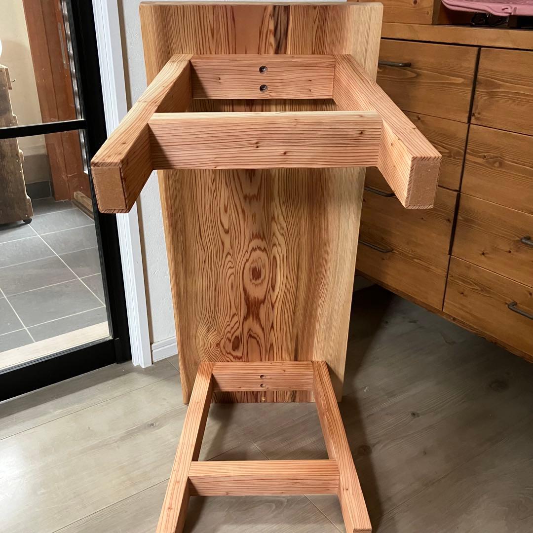 日光杉一枚板　ローテーブル　ソファテーブル　ハンドメイド