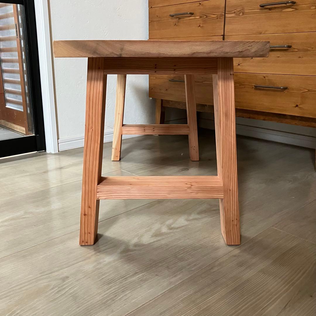 日光杉一枚板　ローテーブル　ソファテーブル　ハンドメイド