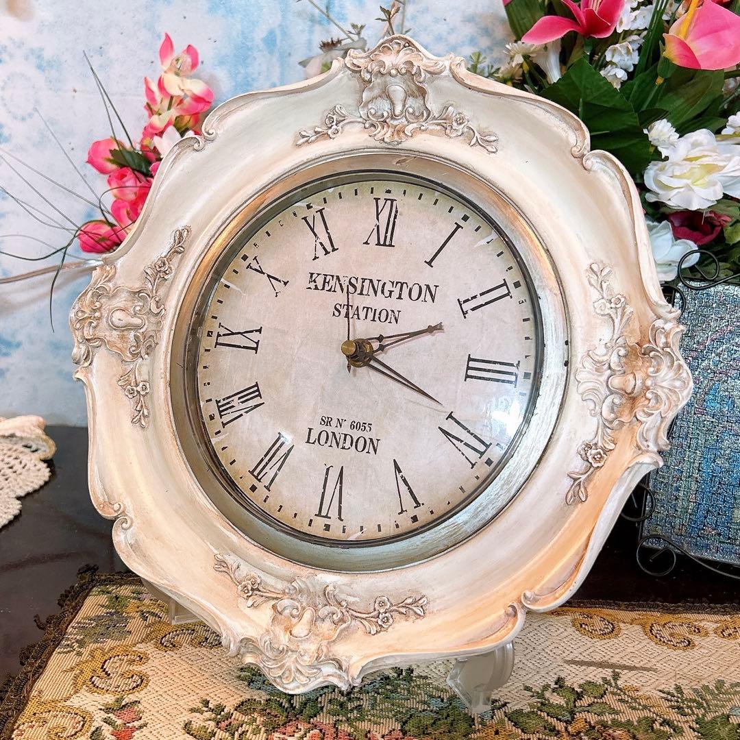 フレンチアンティーク調 ウォールデコレーション クロック 壁掛け時計 HW