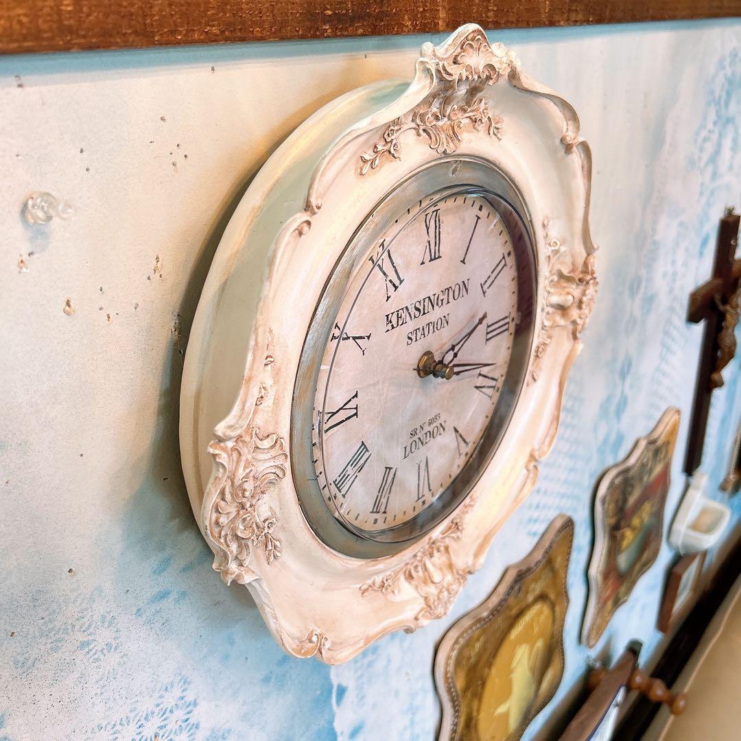 フレンチアンティーク調 ウォールデコレーション クロック 壁掛け時計 HW