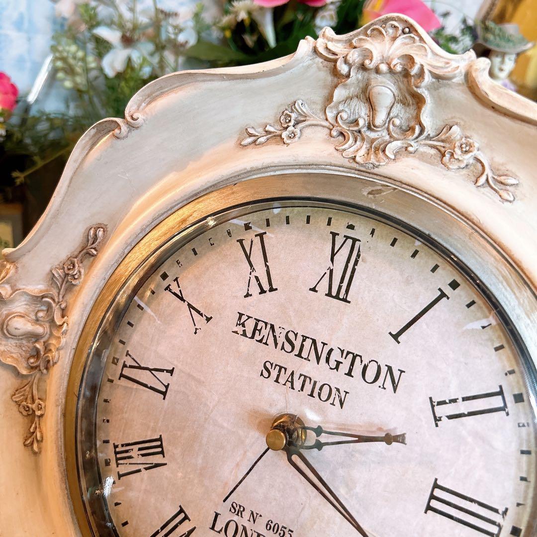 フレンチアンティーク調 ウォールデコレーション クロック 壁掛け時計 HW