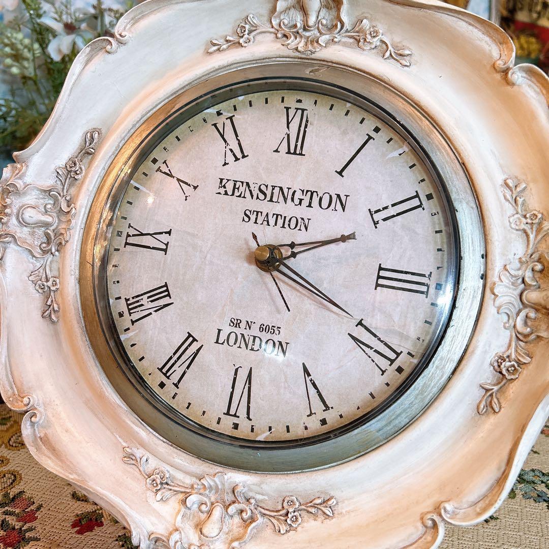 フレンチアンティーク調 ウォールデコレーション クロック 壁掛け時計 HW