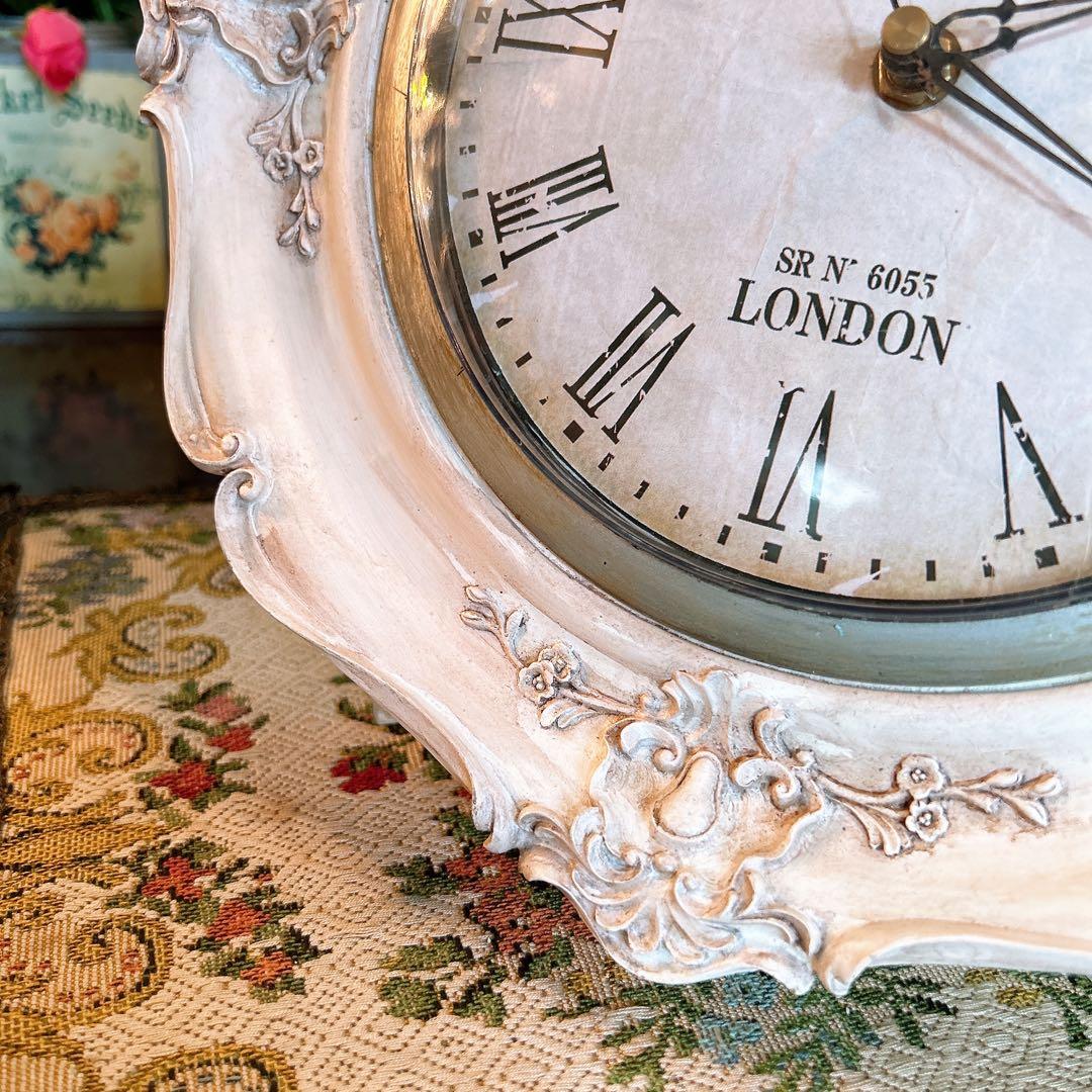 フレンチアンティーク調 ウォールデコレーション クロック 壁掛け時計 HW