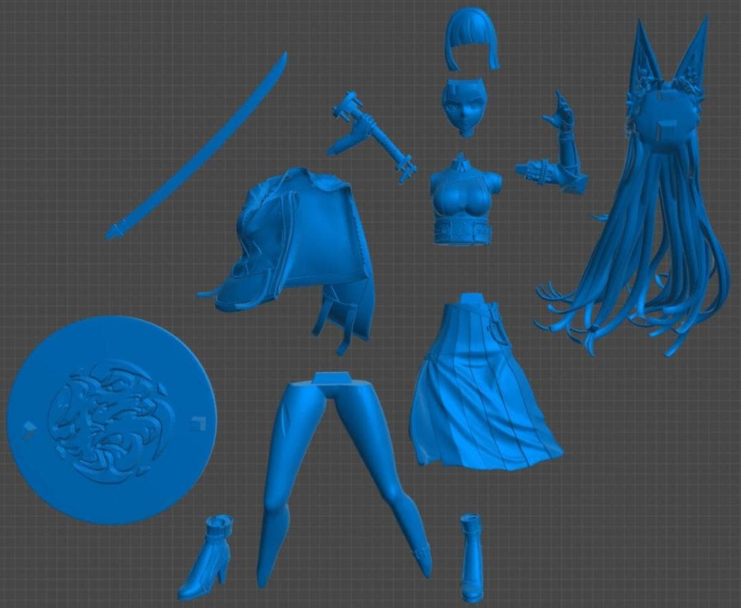 25cm 星見雅 未塗装未組立 ガレージキット ゼンゼロ ゼンレスゾーン