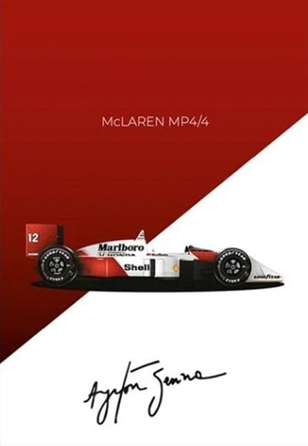 アイルトン・セナ F1 Mclaren MP4 キャンバスポスター A2サイズ - メルカリ