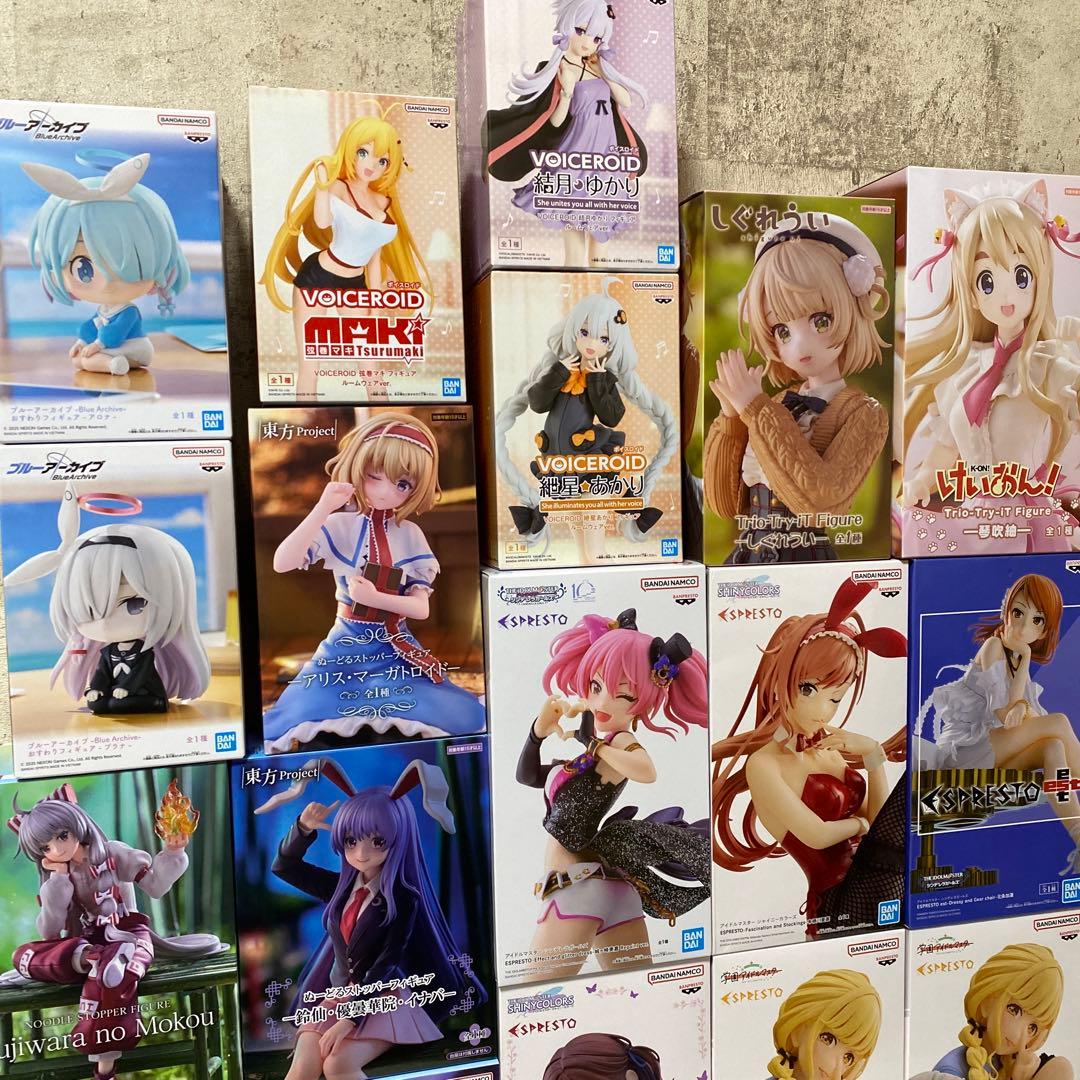 美少女系 プライズフィギュア まとめ売り18個セット アイマス 東方 けいおん等