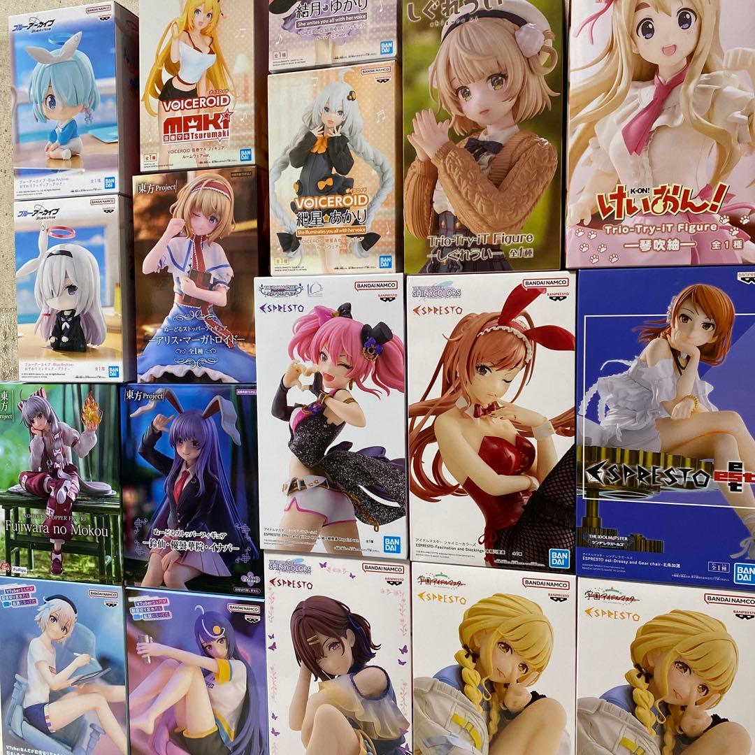 美少女系 プライズフィギュア まとめ売り18個セット アイマス 東方 けいおん等