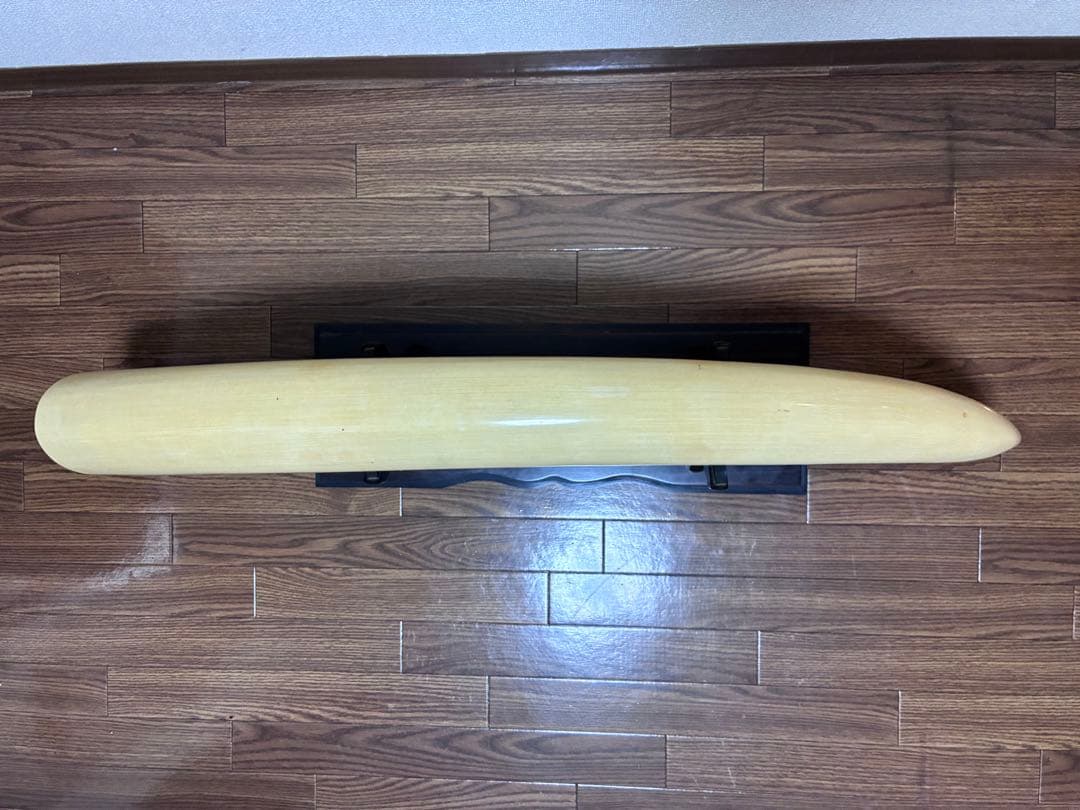 象牙風レプリカ 置物 オブジェ 全長約90cm 約8.7kg レジン 練物