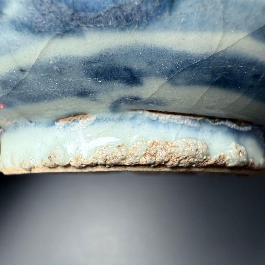 中国美術 青花唐草茶碗 中鉢 明 清 官窯 景徳鎮 古美術 蒐集家旧蔵品