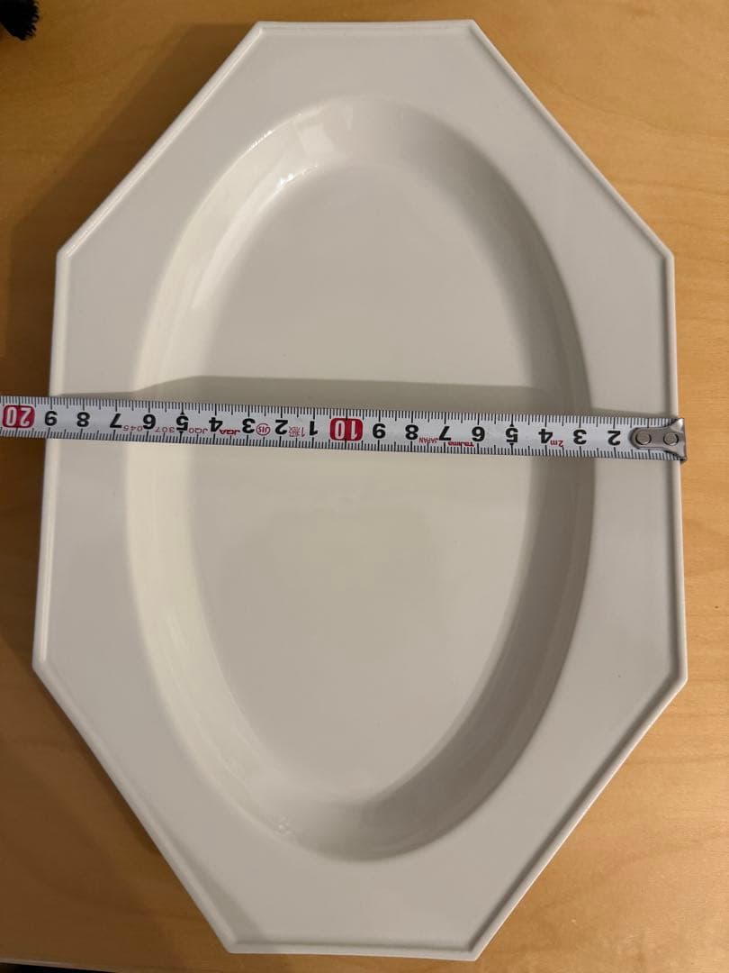 新品未使用　石川隆児 さん　貫入&ホワイト　オーバルオクトゴナル　プレート 2枚