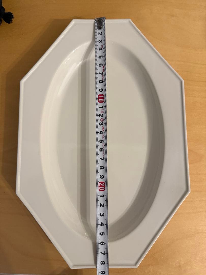 新品未使用　石川隆児 さん　貫入&ホワイト　オーバルオクトゴナル　プレート 2枚