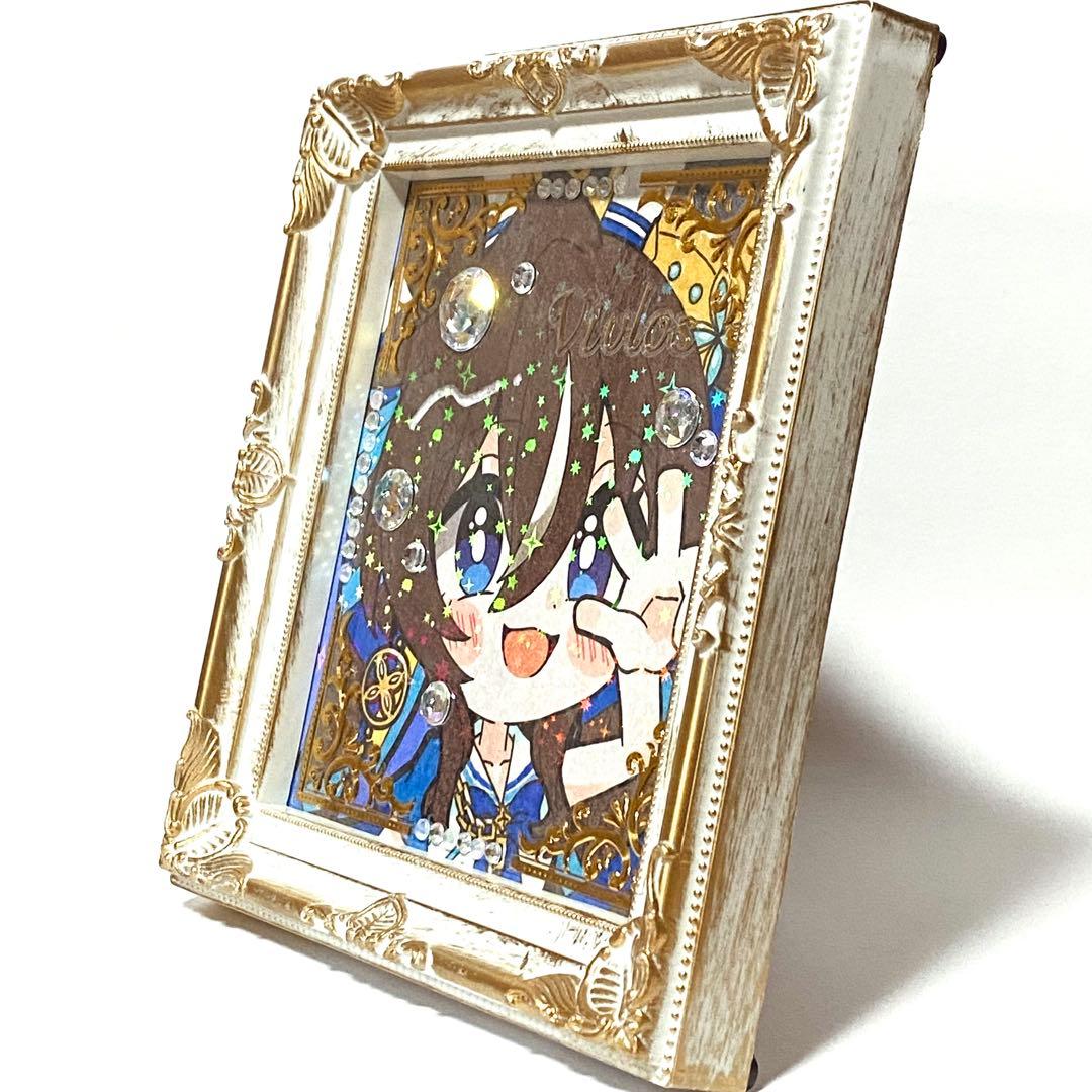 ゆ*お様 額付き＊ウマ娘 シュヴァルグラン＆ヴィブロス＆ジェンティルドンナ 手描