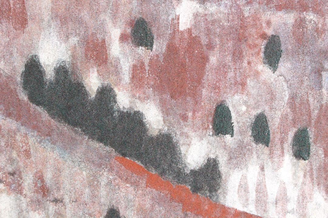 No5300 額装　倉光博之　金銘　「野尻湖」　日本画　6号　風景画　送料無料