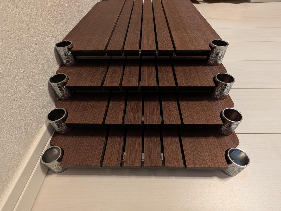 ホームエレクター ブランチシェルフ ダークブラウン 4枚 W450 × D350