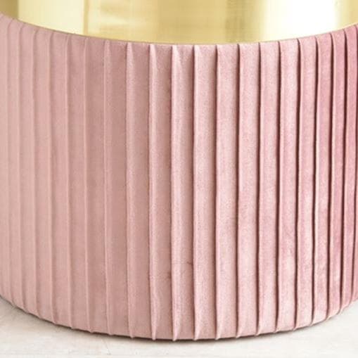 円柱型スツール ピンク大